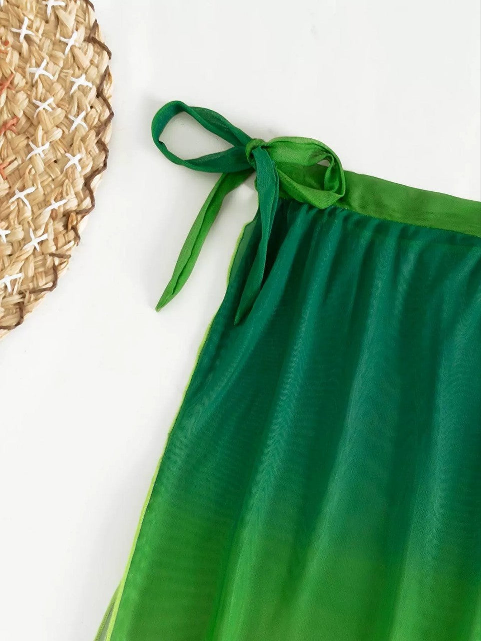 Zielony gradient Lidia Sek Bikini trzyczęściowy komplet