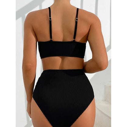 Elegancki, dwuczęściowy kostium kąpielowy Lidia Sek Bikini w paski