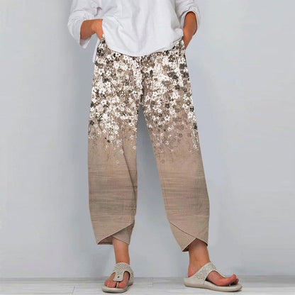 Pinterest-Inspired Floral Casual Pants by Lidia Sek
