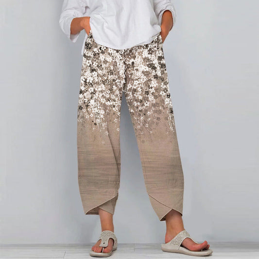 Pinterest-Inspired Floral Casual Pants by Lidia Sek