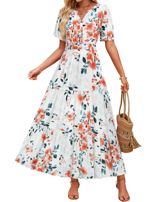 Sukienka maxi w kwiaty Lidia Sek Summer Comfort