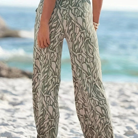 Floral Wide-Leg Pants by Lidia Sek