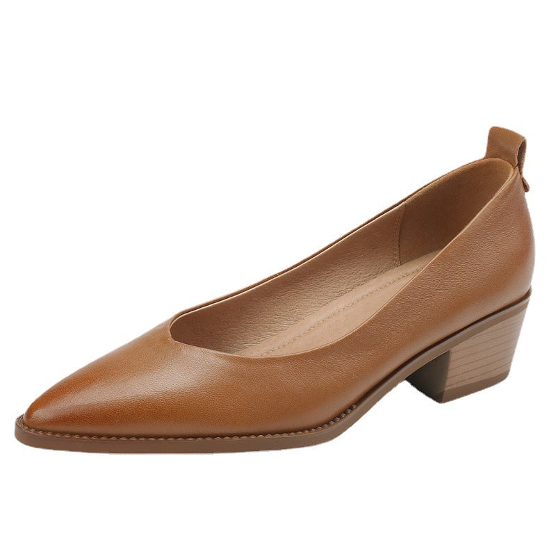 Eleganckie niskie buty z owczej skóry od Lidia Sek