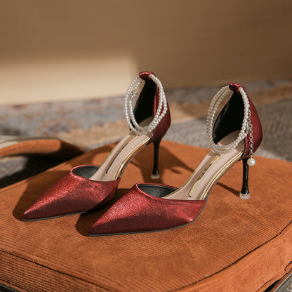 Eleganckie sandały Lidia Sek Stiletto z klamrą