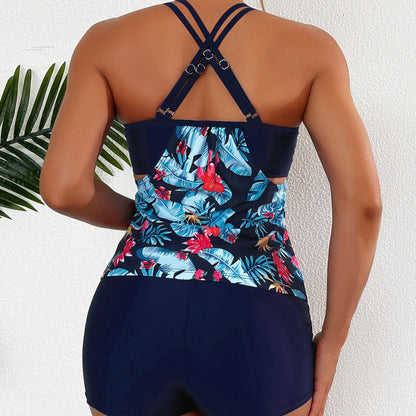 Zestaw bikini z wysokim stanem w kwiaty marki Lidia Sek