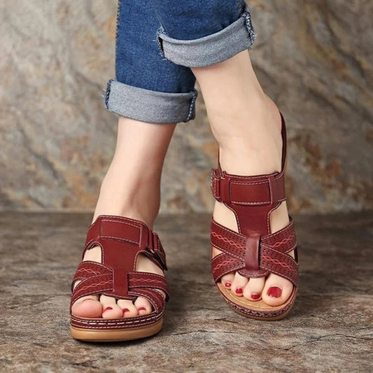 Vintage Wedge Lidia Sek Slip-On Ladies Sandals