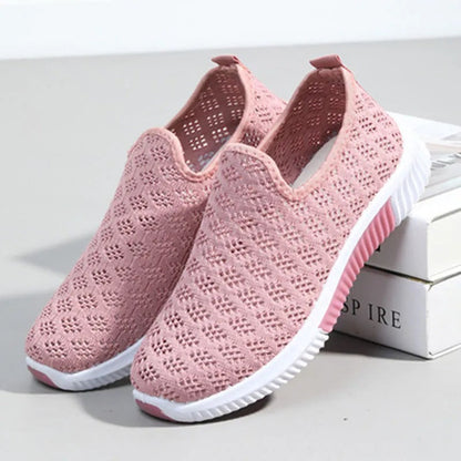 Oddychające, siateczkowe buty codzienne Lidia Sek Slip-On