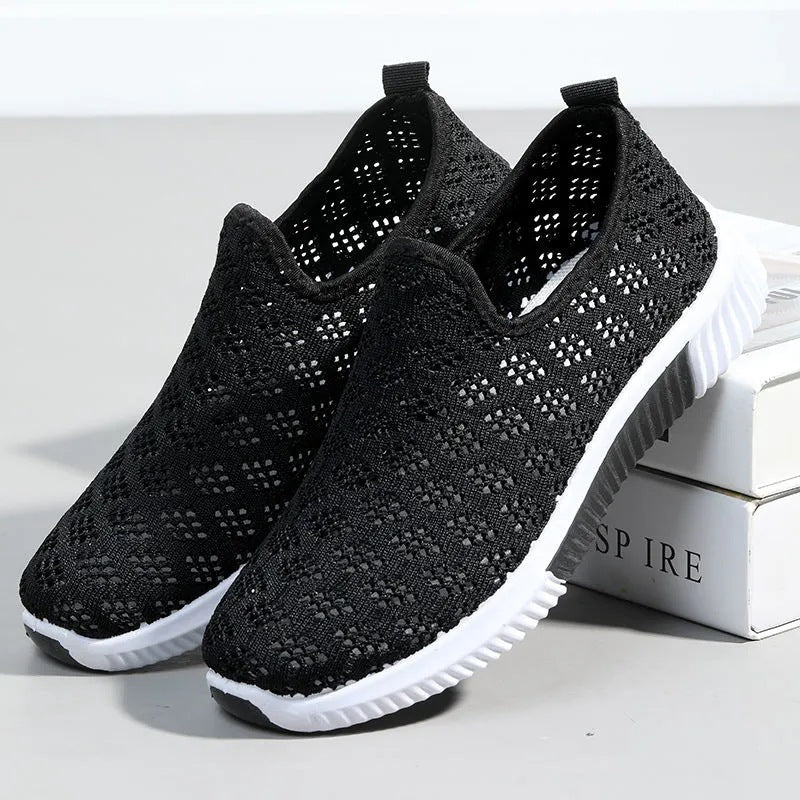 Oddychające, siateczkowe buty codzienne Lidia Sek Slip-On