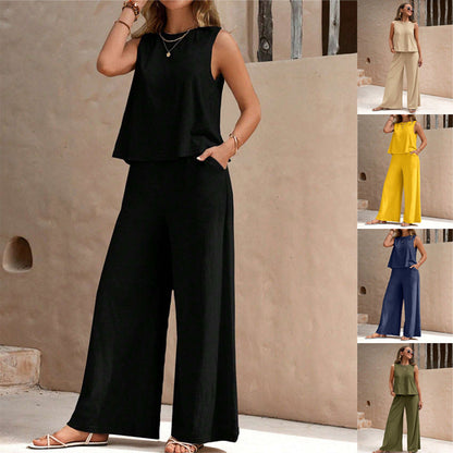 Elegant Loose Cotton Set by Lidia Sek