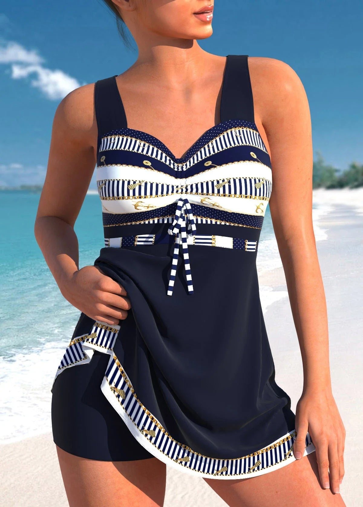 Eleganckie bikini z rozcięciem w dużym rozmiarze od Lidia Sek