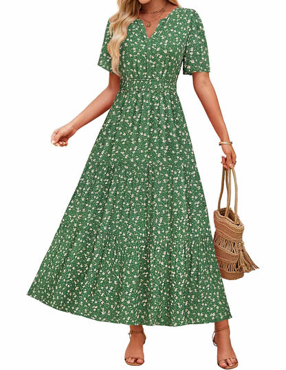 Sukienka maxi w kwiaty Lidia Sek Summer Comfort