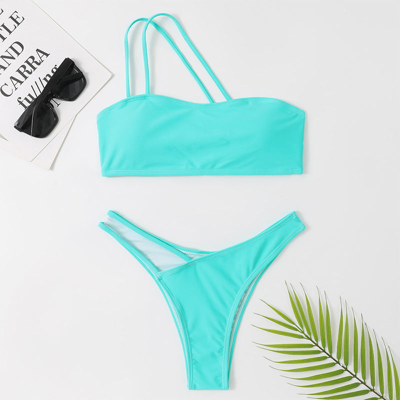 Elegancki komplet bikini Lidia Sek na jedno ramię