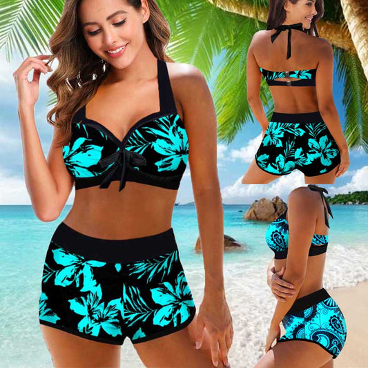 Floral High Waist Bikini by Lidia Sek